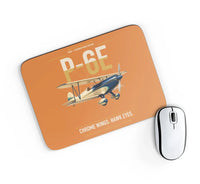 Thumbnail for Curtiss P-6E Hawk design on orange rectangle mouse pad