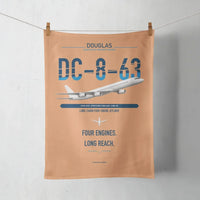 Thumbnail for Douglas DC-8-63 design on orange towel