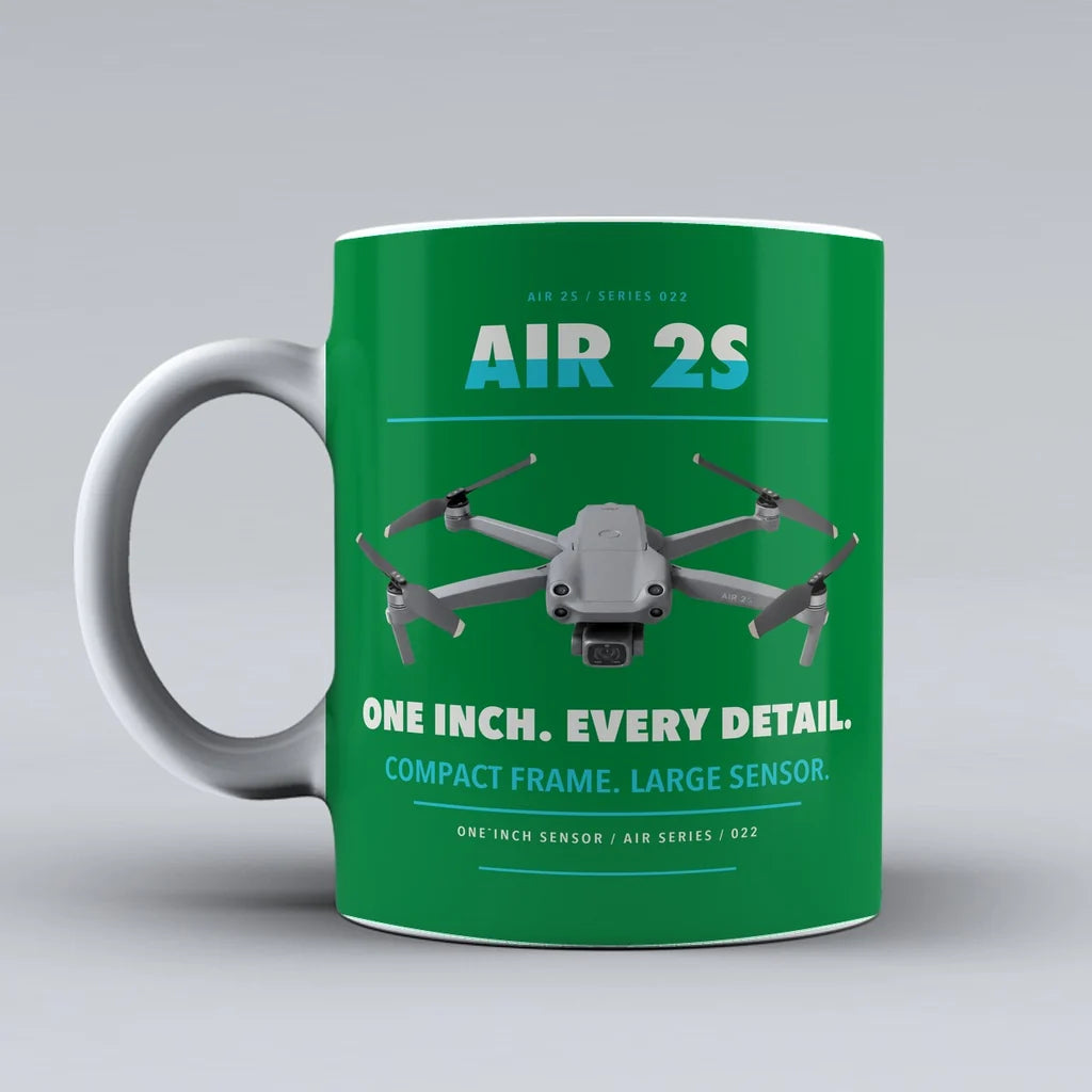 Air 2S Mug design on green dji