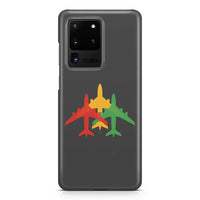 Thumbnail for Colourful 3 Airplanes Samsung Case - view 4