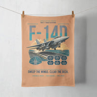 Thumbnail for F-14D Tomcat design on orange towel