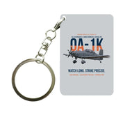 Thumbnail for OA-1K SKYRAIDER II Key Chain design on light gray key chain