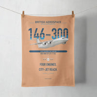 Thumbnail for BAe 146-300 design on orange towel