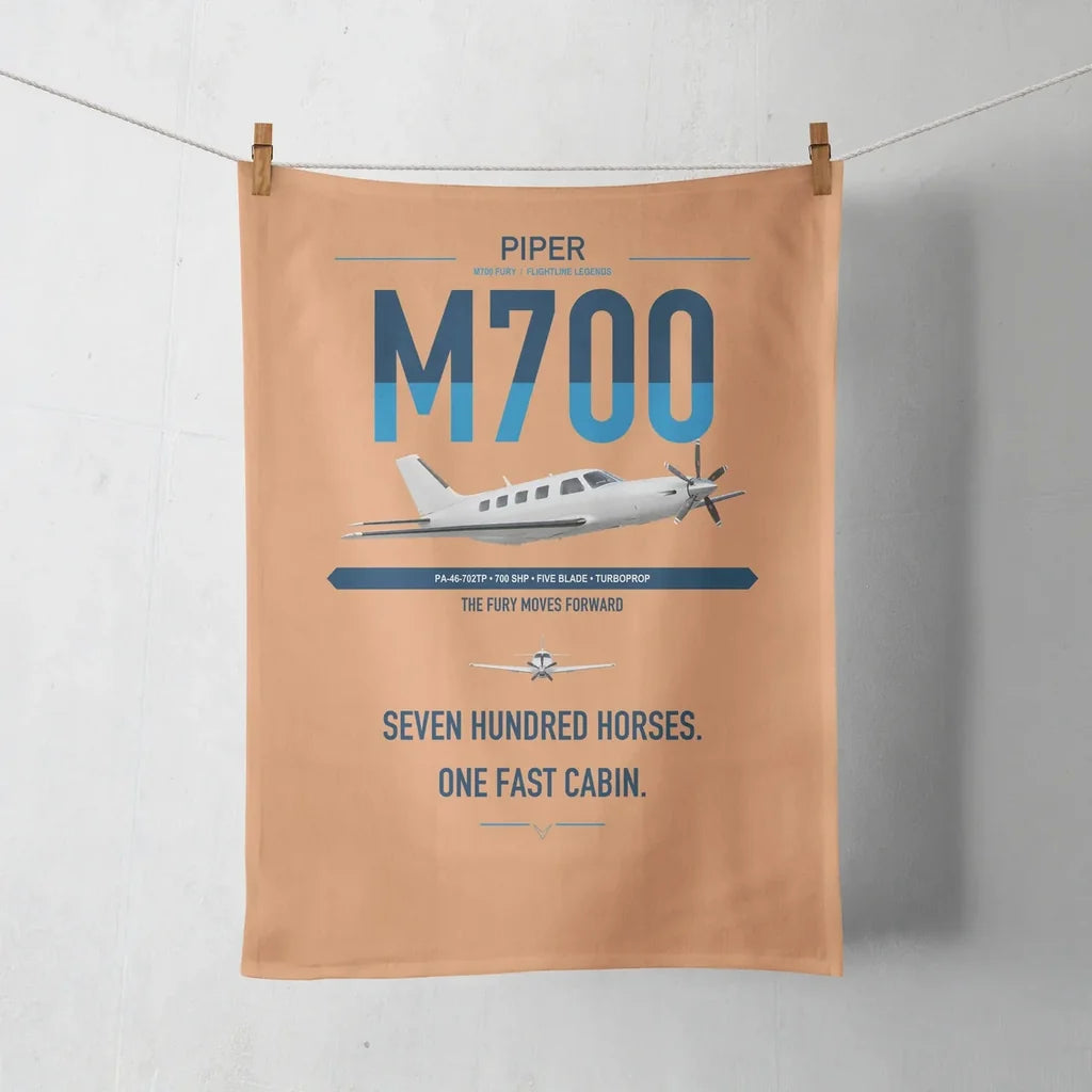 Piper M700 Fury design on orange towel