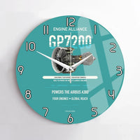 Thumbnail for GP7200 design on turquoise no frame wall clock