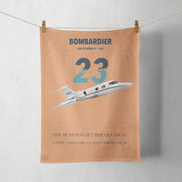Thumbnail for Bombardier Learjet 23 design on orange towel