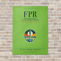 Thumbnail for Treasure Coast International Airport FPR vertical canvas print - no frame - light green background