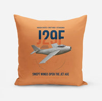 Thumbnail for Saab J 29F Tunnan design on orange pillow