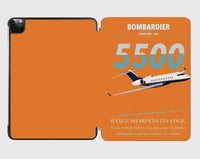 Thumbnail for Bombardier Global 5500 design on orange ipad tablet case