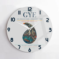 Thumbnail for Jose Joaquin de Olmedo International Airport GYE Wall-Clock No-Frame - Light Gray
