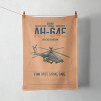 Thumbnail for Boeing AH-64E Apache Guardian design on orange towel