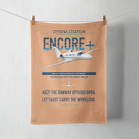 Thumbnail for Cessna Citation Encore+ design on orange towel