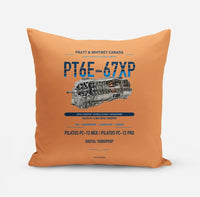 Thumbnail for PT6E-67XP design on orange pillow
