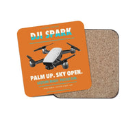 Thumbnail for DJI Spark design on orange 1 piece coaster