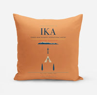 Thumbnail for Tehran Imam Khomeini International Airport (IKA) design on orange pillow