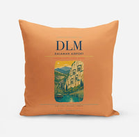 Thumbnail for Dalaman Airport (DLM) design on orange pillow
