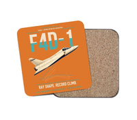 Thumbnail for F4D-1 Skyray design on orange 1 piece coaster