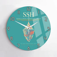 Thumbnail for Sharm El Sheikh International Airport (SSH) design on turquoise no frame wall clock