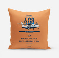 Thumbnail for Cessna 408 SkyCourier design on orange pillow