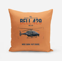 Thumbnail for Bell 429 design on orange pillow
