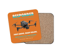 Thumbnail for BRINC Responder design on orange 1 piece coaster