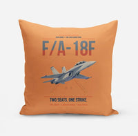 Thumbnail for F-A-18F Super Hornet design on orange pillow