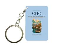 Thumbnail for Chania International Airport (CHQ) design on light blue key chain