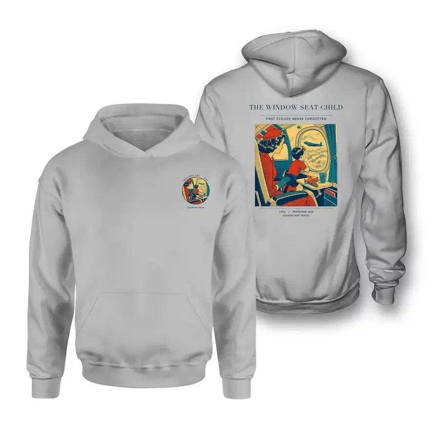 VINTAGE G4215 - The Window Seat Child - Double-Side Hoodie design on lightgray double side