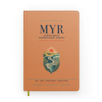 Thumbnail for Myrtle Beach International Airport (MYR) design on orange notebook
