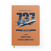 Thumbnail for Boeing 737-900ER design on orange notebook