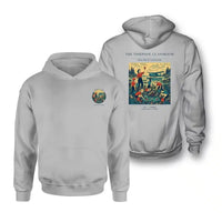 Thumbnail for VINTAGE G4366 - The Tidepool Classroom - Double-Side Hoodie design on lightgray double side