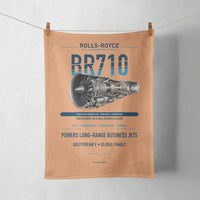 Thumbnail for BR710 design on orange towel