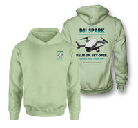 Thumbnail for DJI Spark design on light green hoodie