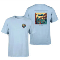 Thumbnail for VINTAGE G4482 - The Bridge Inspection Pass - Double-Side T-Shirt design on lightblue double side t shirt