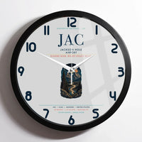 Thumbnail for Jackson Hole Airport (JAC) design on light gray framed wall clock