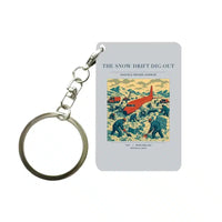 Thumbnail for VINTAGE G4355 - The Snow Drift Dig-Out - Designed Key Chain design on lightgray