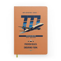 Thumbnail for Boeing 777-200ER design on orange notebook