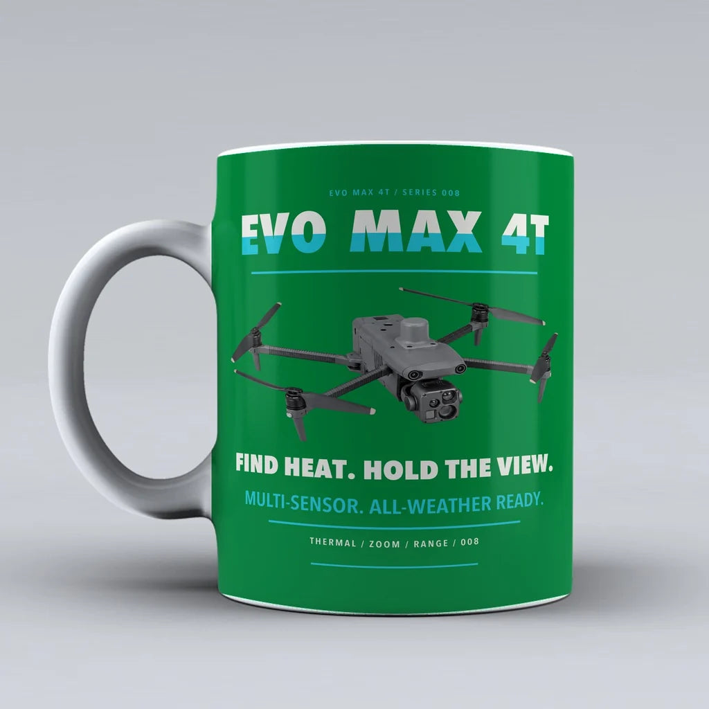 EVO Max 4T Mug design on green autel
