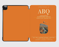 Thumbnail for Albuquerque International Sunport (ABQ) design on orange ipad tablet case