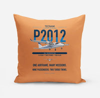 Thumbnail for Tecnam P2012 Traveller design on orange pillow