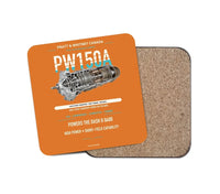 Thumbnail for PW150A design on orange 1 piece coaster