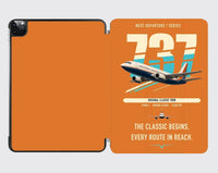 Thumbnail for Boeing 737-300 Classic design on orange ipad tablet case