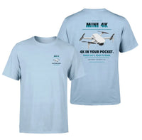 Thumbnail for DJI Mini 4K design on light blue t shirt