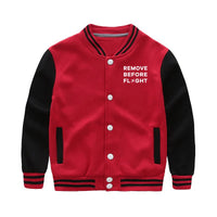 Thumbnail for Remove Before Flight Baseball Jacket - view 11