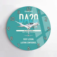 Thumbnail for Diamond DA20 design on turquoise no frame wall clock