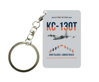 Thumbnail for KC-130T NP2000 design on light gray designed key chain, double-side print