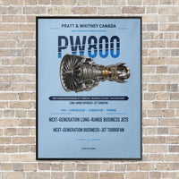 Thumbnail for PW800 vertical canvas print - framed - light blue background