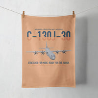 Thumbnail for C-130J-30 Super Hercules design on orange towel