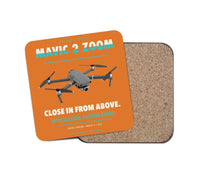 Thumbnail for DJI Mavic 2 Zoom design on orange 1 piece coaster
