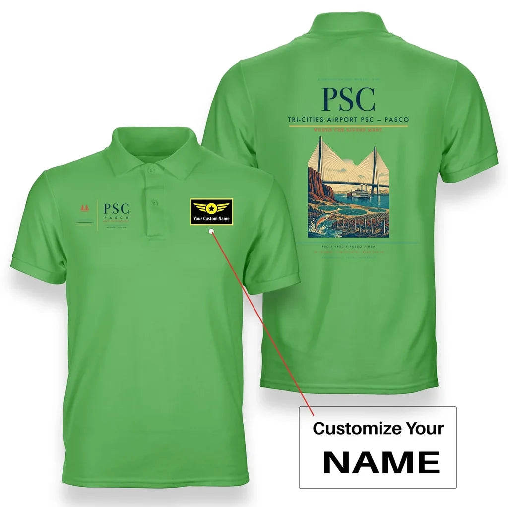 Tri-Cities Airport PSC — Pasco Light Green+Name